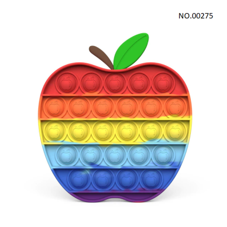 Pop Fidget - juguete antiestrés para adultos y niños, arco iris, entrega gratuitaBR07273