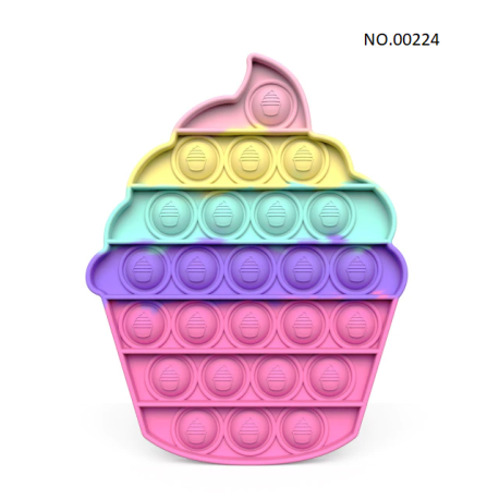 Pop Fidget - juguete antiestrés para adultos y niños, arco iris, entrega gratuitaBR07273
