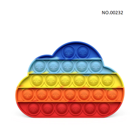 Pop Fidget - juguete antiestrés para adultos y niños, arco iris, entrega gratuitaBR07273