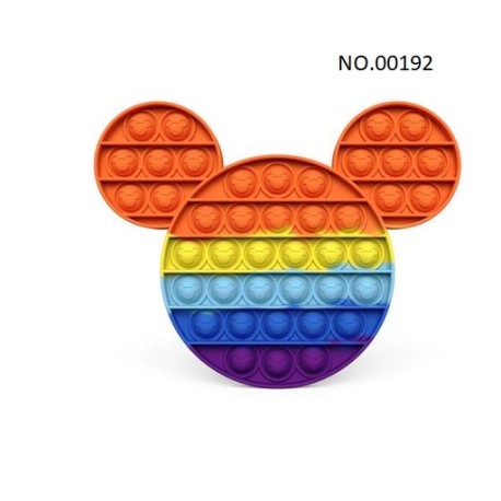 pop it juguete fidget para adultos y niños, antiestrés, arco iris,