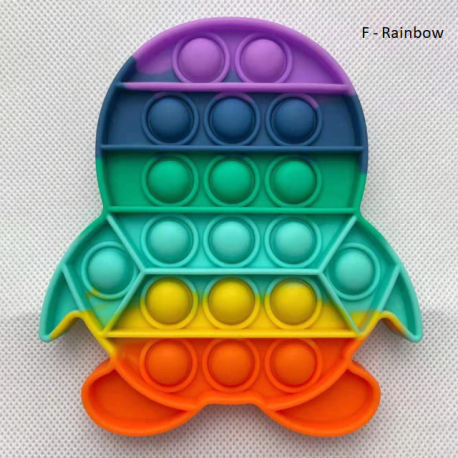 pop it juguete fidget para adultos y niños, antiestrés, arco iris,