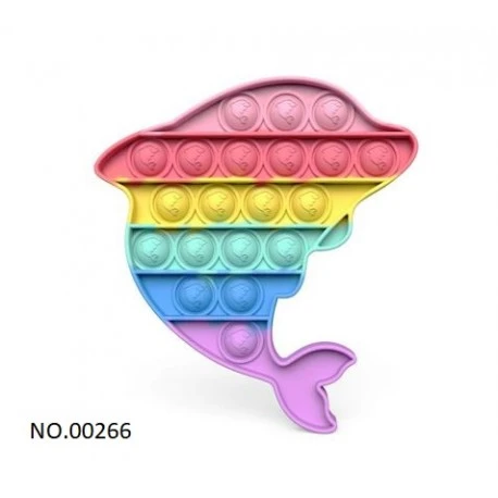 pop it fidget toy  adultes et enfants, anti-Stress, arc-en-ciel,