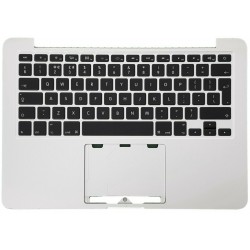 Laptop - top cover for Macbook Pro A1502, 2015 original, with backlit keyboard, German, French, Danish, Spanish