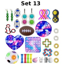 Juego de juguetes antiestr&eacute;s, Fidget Toy, Pop Bubble, Pop it - Juguetes sensoriales de silicona para apretar y concentrarse