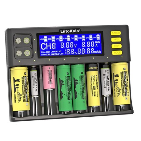chargeur de batterie 18650 26650 21700 26700 AA AAA