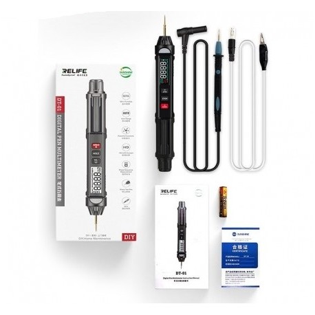 Mini multímetro digital inteligente 3 en 1, comprobador sin contacto para reparar placas base de teléfonos