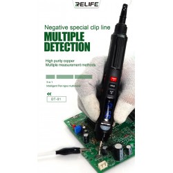 Mini multim&egrave;tre num&eacute;rique intelligent 3 en 1, testeur sans Contact pour r&eacute;paration de cartes m&egrave;res de t&eacute;l&eacute;phones 