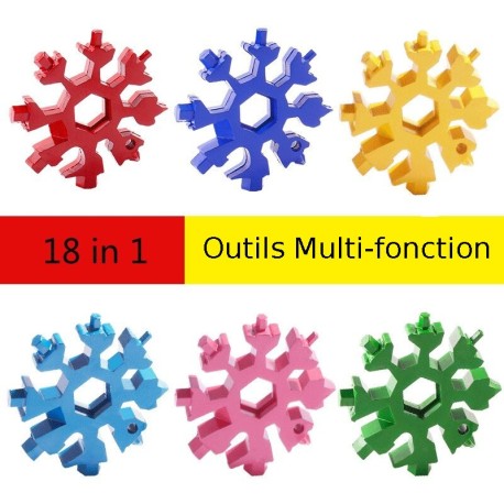 Clé multifonction flocon de neige