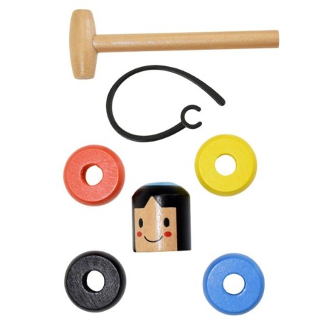 Jouet l' homme en bois incassable, jeux de magie