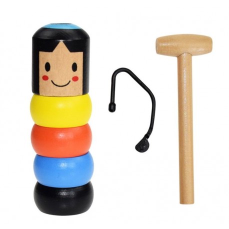 Juguete: el hombre de madera irrompible, juegos de magia