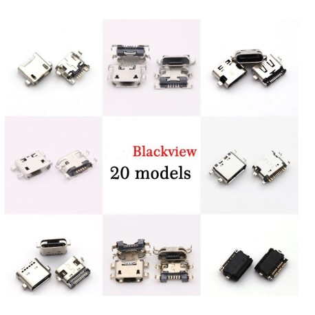 2 Connecteurs Micro USB Type C pour Blackview BV5500, BV5800, BV6000, BV6100, BV6800, BV7000 Pro