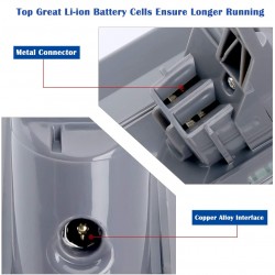 Bater&iacute;a recargable para aspiradora Dyson V8 absolute/dual/animal/ Li-ion, 6000mAh, 21.6V, L50