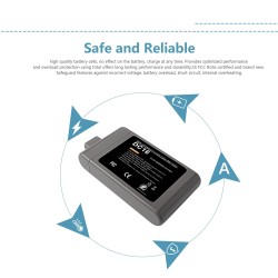 Batterie de remplacement Li-ion pour aspirateur Dyson DC16, 3500mAh, 21.6V, pour mod&egrave;les DC16 DC12 12097 BP01 912433 &ndash; 01 L50