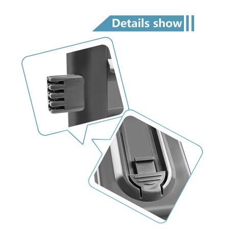 Batterie de remplacement Li-ion pour aspirateur Dyson DC16, 3500mAh, 21.6V, pour modèles DC16 DC12 12097 BP01 912433 – 01 L50
