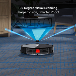 4000 Pa aspiradora en seco y h&uacute;medo Robot barredora navegaci&oacute;n visual electrodom&eacute;stico inteligente fregona suelos y alfombras lavado