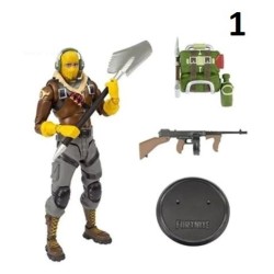Ensemble de figurines Fortnite de 20cm, mod&egrave;le Raptor Black Knight, figurines d&39action, mod&egrave;les de jeu, jouets d&39anniversair