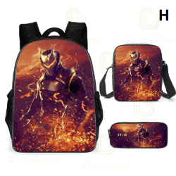 Mochila Fortnite para ni&ntilde;os, 3 piezas, para escolares, ni&ntilde;os y ni&ntilde;as, regalos