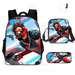 Mochila Fortnite para ni&ntilde;os, 3 piezas, para escolares, ni&ntilde;os y ni&ntilde;as, regalos