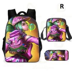 Mochila Fortnite para ni&ntilde;os, 3 piezas, para escolares, ni&ntilde;os y ni&ntilde;as, regalos