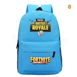 Fortnite - Battle Royale mochila para adolescentes, rosa, azul, negro, blanco, para la escuela, la capacidad del ordenador, viajes, port&aacute;til