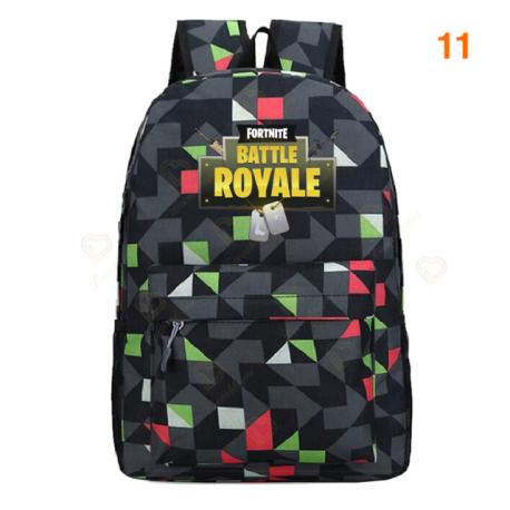 Fortnite – sac à dos Battle Royale pour adolescents, rose, bleu, noir, blanc, pour l&39école, capacité ordinateur, voyage, ordin