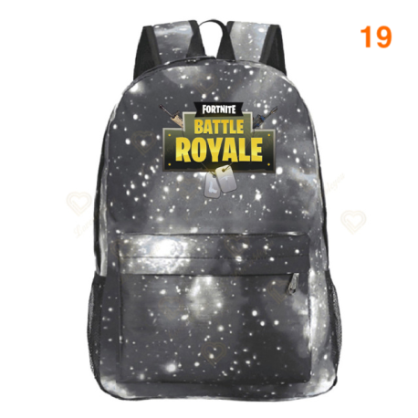 Fortnite – sac à dos Battle Royale pour adolescents, rose, bleu, noir, blanc, pour l&39école, capacité ordinateur, voyage, ordin