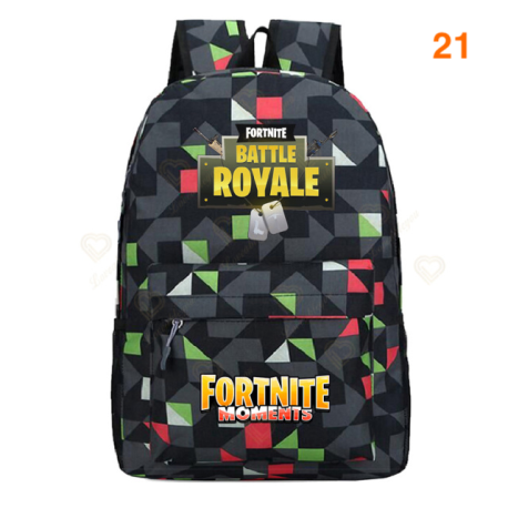 Fortnite – sac à dos Battle Royale pour adolescents, rose, bleu, noir, blanc, pour l&39école, capacité ordinateur, voyage, ordin