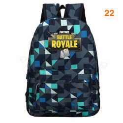 Fortnite - Battle Royale mochila para adolescentes, rosa, azul, negro, blanco, para la escuela, la capacidad del ordenador, viajes, port&aacute;til