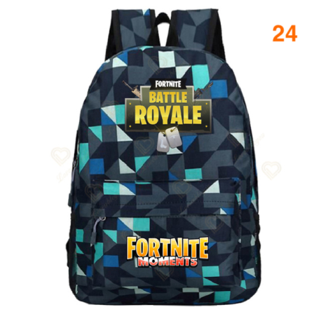 Fortnite – sac à dos Battle Royale pour adolescents, rose, bleu, noir, blanc, pour l&39école, capacité ordinateur, voyage, ordin