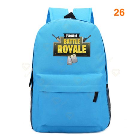 Fortnite – sac à dos Battle Royale pour adolescents, rose, bleu, noir, blanc, pour l&39école, capacité ordinateur, voyage, ordin