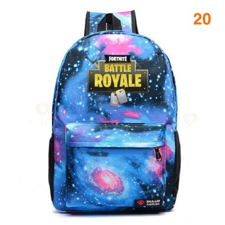 Fortnite – sac à dos Battle Royale pour adolescents, rose, bleu, noir, blanc, pour l&39école, capacité ordinateur, voyage, ordin
