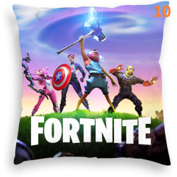 housse de coussin imprim&eacute;e fortnite