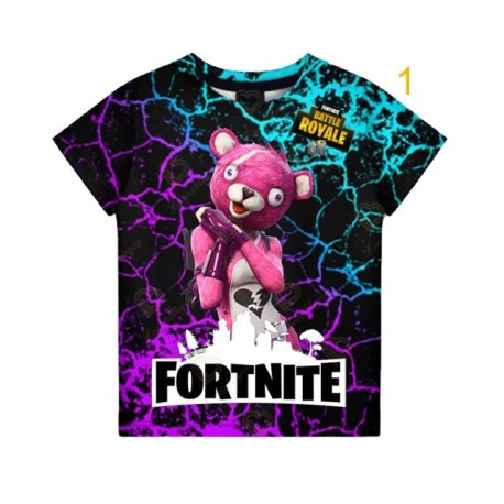 t-shirt manches courtes pour hommes et femmes FORTNITE 