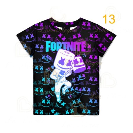 t-shirt manches courtes pour hommes et femmes FORTNITE 