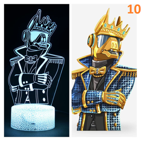 Lampe Led Fortnite multicolore avec télécommande