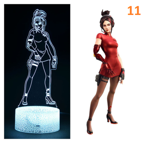 Lampe Led Fortnite multicolore avec télécommande