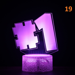 L&aacute;mpara multicolor Led Fortnite con mando a distancia