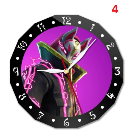 Horloge murale Fortnite 15cm personnage animé