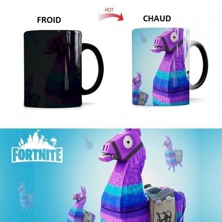 Tasse magique MUG Fortnite réagit à la chaleur