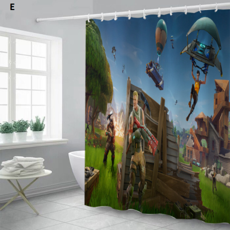 Rideau de douche Fortnite