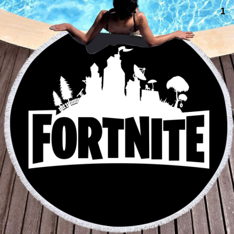 Serviette de plage ronde spécial Fortnite