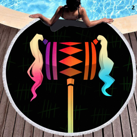 Serviette de plage ronde spécial Fortnite