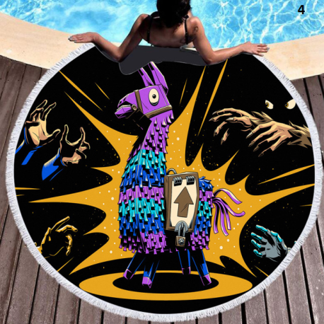 Serviette de plage ronde spécial Fortnite