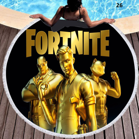 Serviette de plage ronde spécial Fortnite