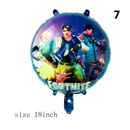 Décoration de fête fortnication, jeu de tir, bannière alpaga, décor de fête d&39anniversaire, manettes, ballons, nombres, jouets