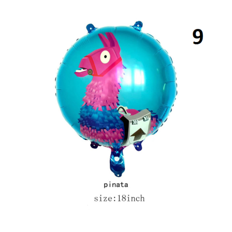 Décoration de fête fortnication, jeu de tir, bannière alpaga, décor de fête d&39anniversaire, manettes, ballons, nombres, jouets