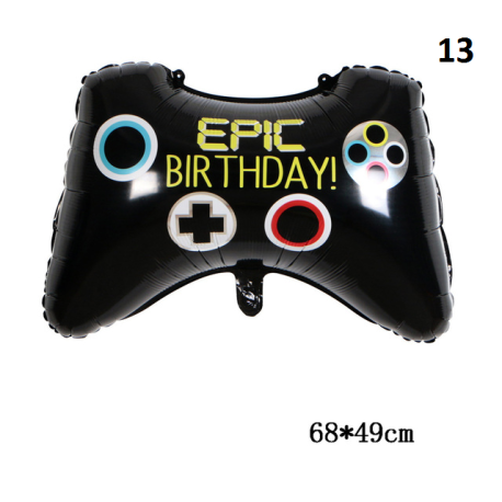 Décoration de fête fortnication, jeu de tir, bannière alpaga, décor de fête d&39anniversaire, manettes, ballons, nombres, jouets