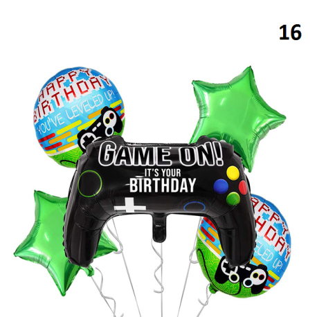 Décoration de fête fortnication, jeu de tir, bannière alpaga, décor de fête d&39anniversaire, manettes, ballons, nombres, jouets