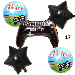 Fortnication party decoration, shooter, alpaca banner, birthday party decor, controllers, balloons, numbers, toys