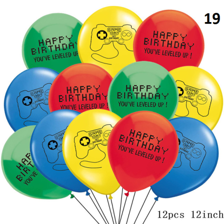 Décoration de fête fortnication, jeu de tir, bannière alpaga, décor de fête d&39anniversaire, manettes, ballons, nombres, jouets